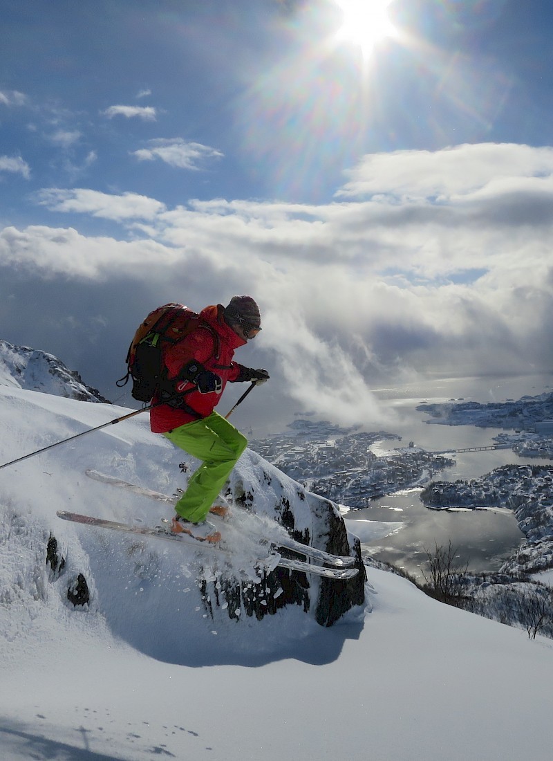 Skitourenreise Lofoten mit Lukas, Norwegen 2017